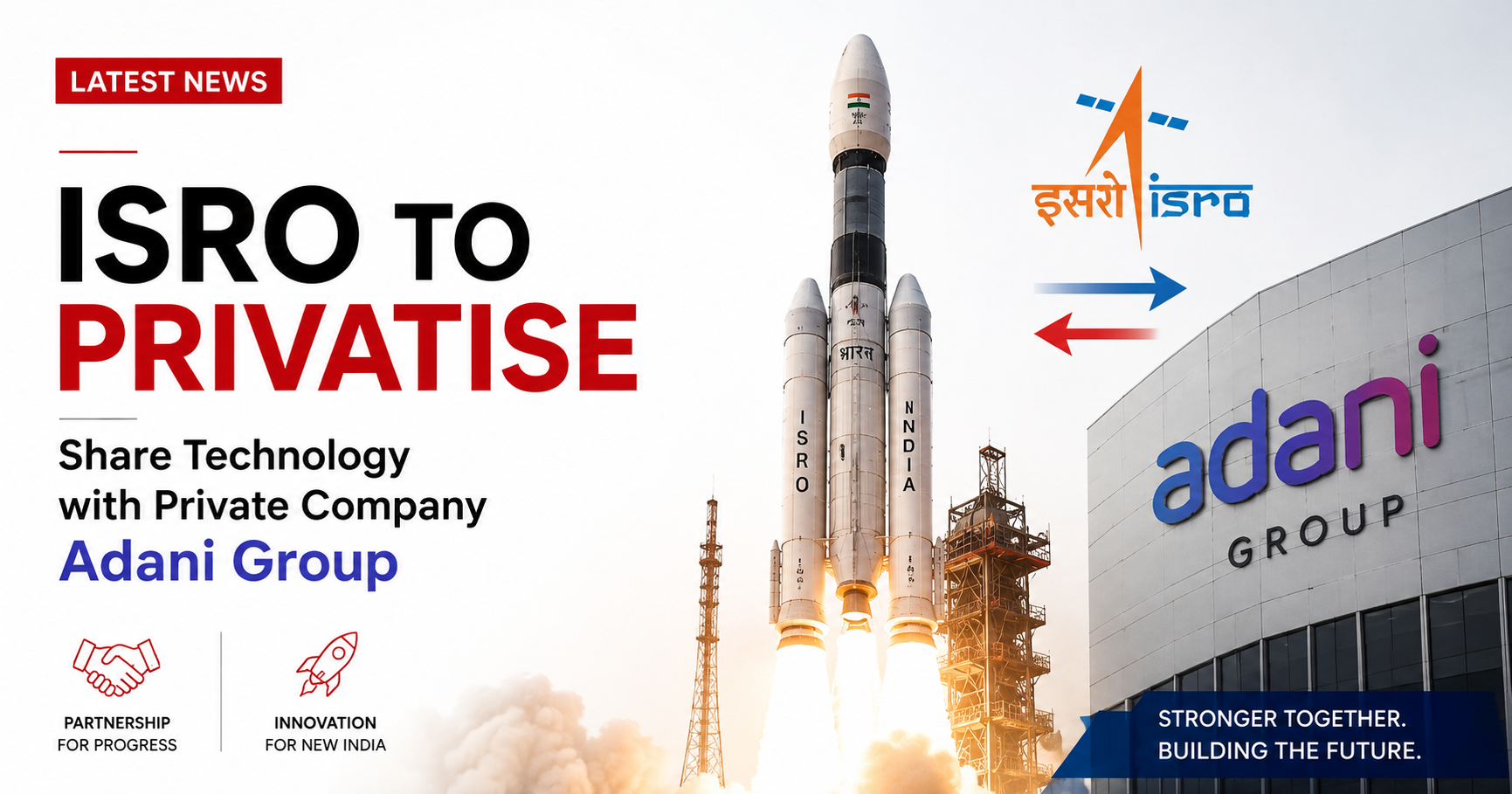 ISRO Privatizing Its Technology to Adani Groups
