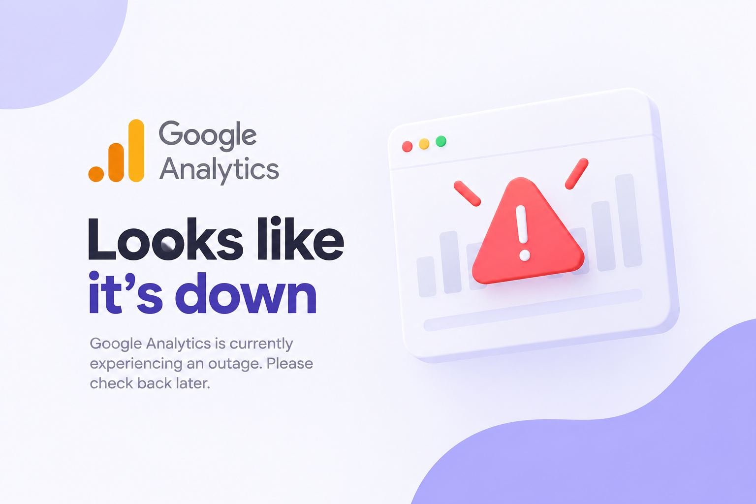 Google Analytics (GA4) Down 2026