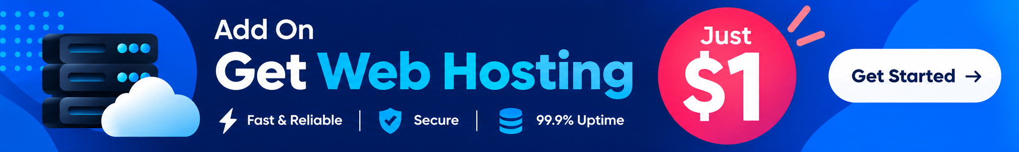 Get Web Hosting for just $1/month